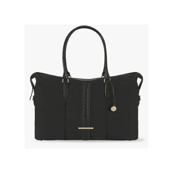 Brahmin Duxbury Weekender Black Stellvia Retail $475 - Picture 2 of 3